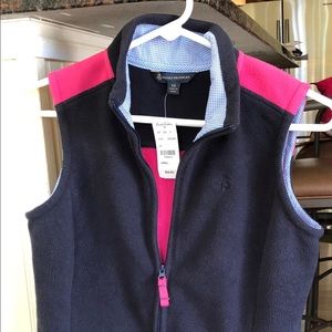 Brooks Brothers fleece vest NWT